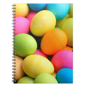 Caderno Espiral Ovos da páscoa coloridos