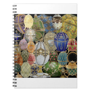 Caderno Espiral ovos de faberga