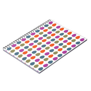 Caderno Espiral Ovos de Páscoa Coloridos