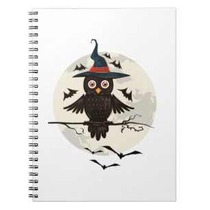 Caderno Espiral Owl Halloween