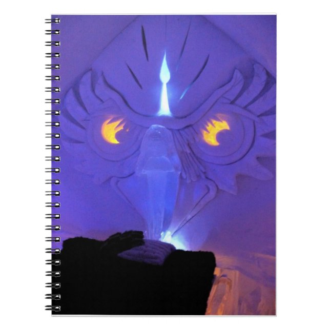 Caderno Espiral Owl Room, Hotel de Glace, Quebec, Canadá (Frente)