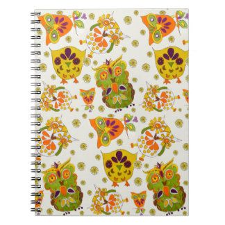 Caderno Espiral owls