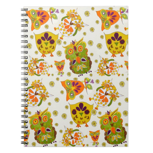 Caderno Espiral owls (Frente)