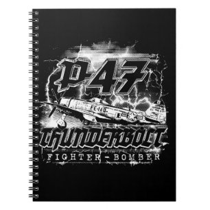 Caderno Espiral P-47 Thunderbolt