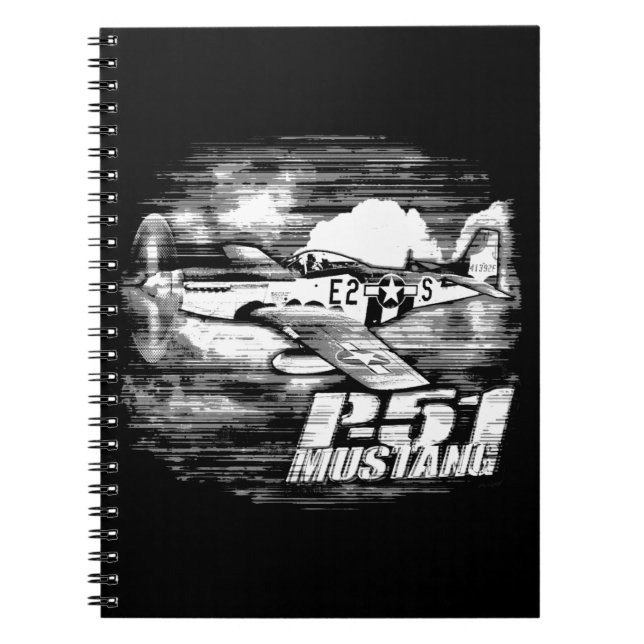 Caderno Espiral P-51 Mustang (Frente)