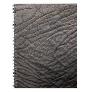 Caderno Espiral Pachyderm de textura de pele elefante