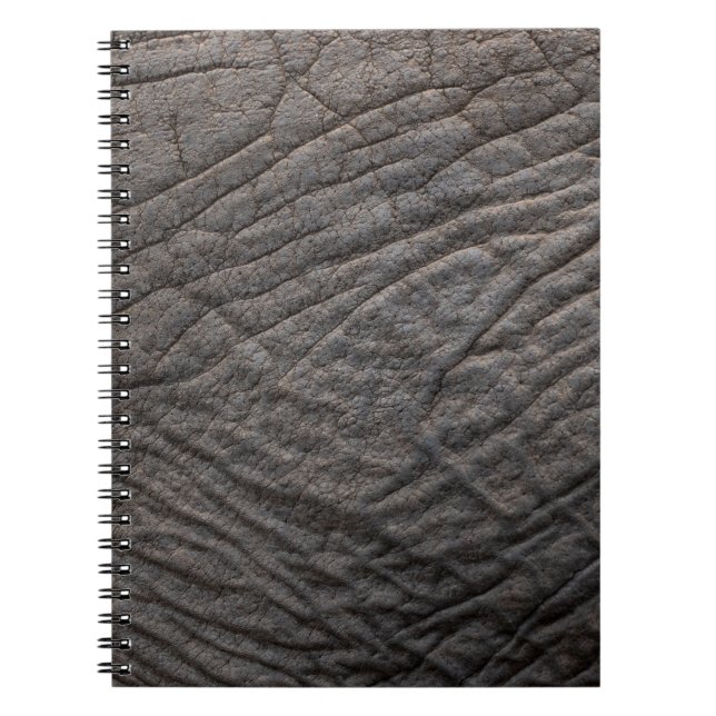 Caderno Espiral Pachyderm de textura de pele elefante (Frente)