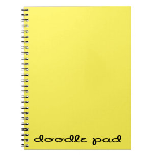 Caderno Espiral Pad Amarelo de Portas