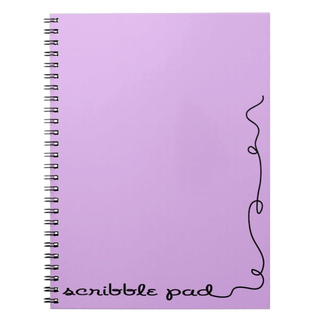 Caderno Espiral Pad Roxo Escrivado (Frente)