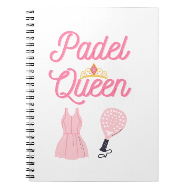 Caderno Espiral Padel Queen (Frente)