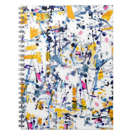 Caderno Espiral padrão abstrato