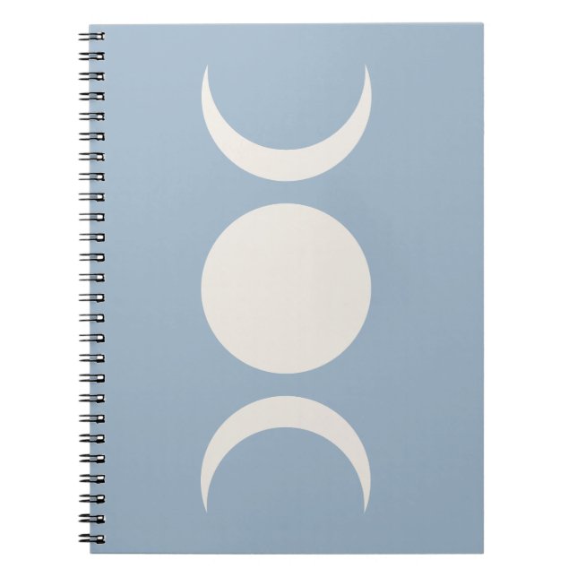 Caderno Espiral Padrão Abstrato Boho da Lua (Frente)