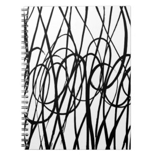 Caderno Espiral Padrão abstrato de pincel. Textura grunge. Fundo