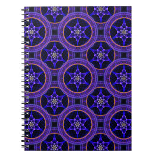 Caderno Espiral Padrão Abstrato Floral Moderno Boho Elegante #505