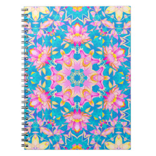 Caderno Espiral padrão abstrato islâmico em estilo árabe. Seamles