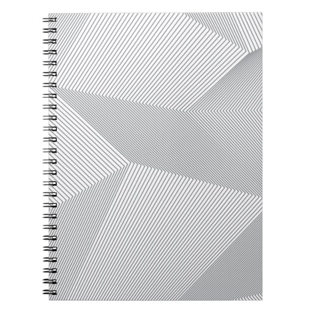 Caderno Espiral Padrão artístico, simples, moderno, sofisticado e  (Frente)