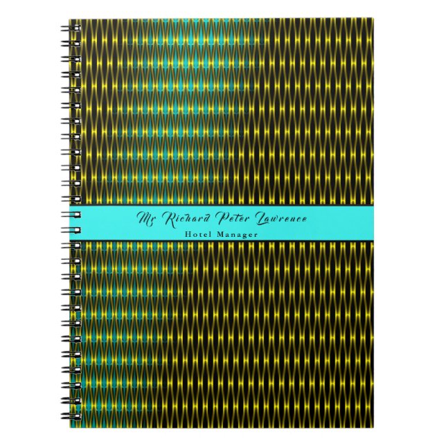 Caderno Espiral Padrão Azul (Frente)