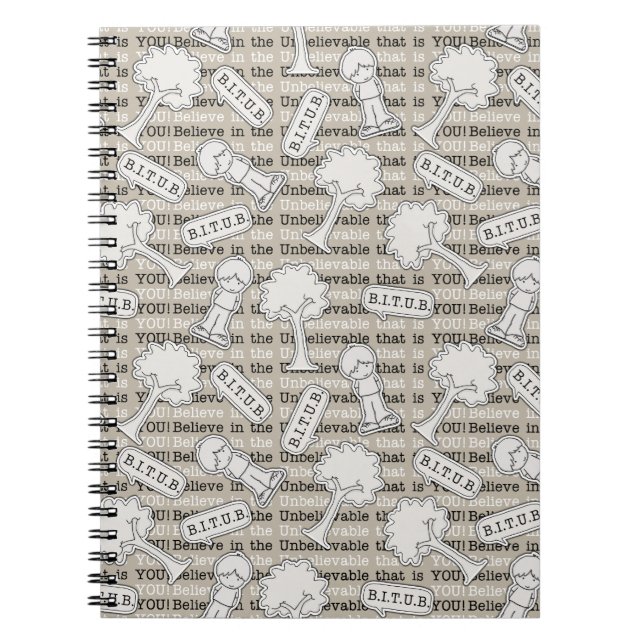 Caderno Espiral Padrão BITUB (Acredite no Inacreditável) (Frente)