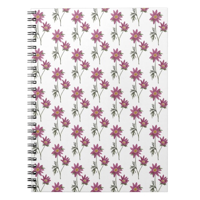Caderno Espiral Padrão Branco do Notebook Dill Daisy (Frente)