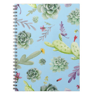 Caderno Espiral Padrão Cactus 10