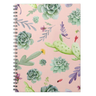 Caderno Espiral Padrão Cactus 8