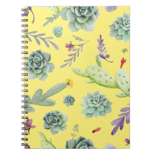 Caderno Espiral Padrão Cactus 9