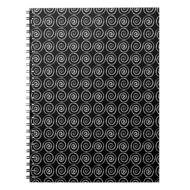 Caderno Espiral Padrão Celta de Espiral Dupla (Frente)