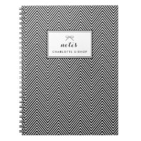 Padrão Chevron preto e branco personalizado