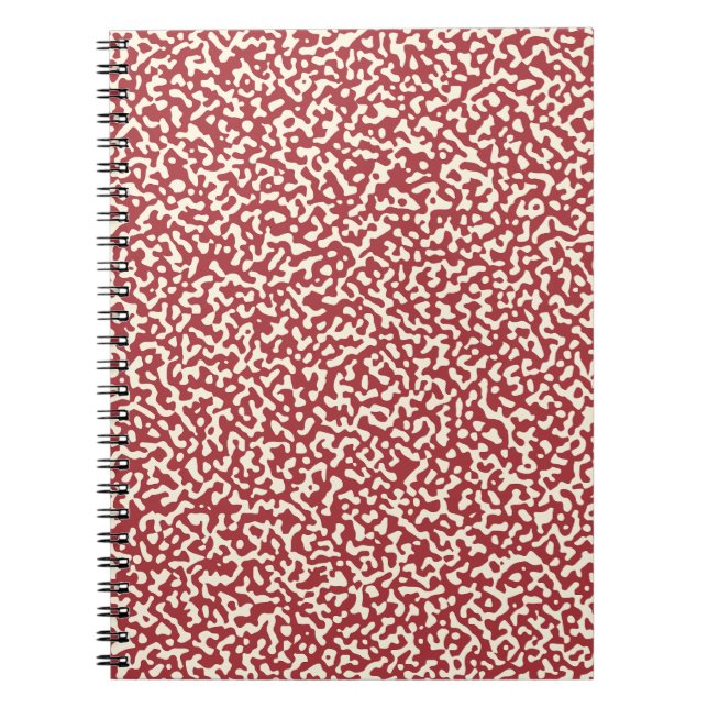 Caderno Espiral Padrão Clássico de Notebook Composição Magenta (Frente)