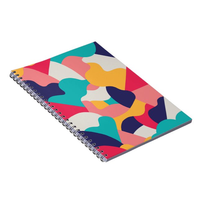 Caderno Espiral Padrão colorido (Lado Direito)