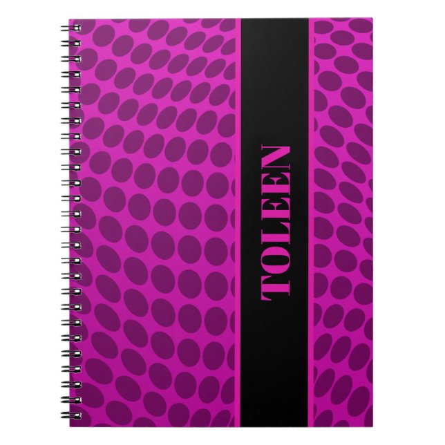 Caderno Espiral Padrão Colorido Personalizado (Frente)