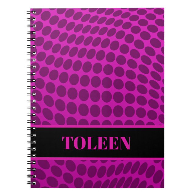 Caderno Espiral Padrão Colorido Personalizado (Frente)