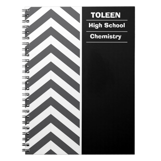 Caderno Espiral Padrão Colorido Personalizado (Frente)