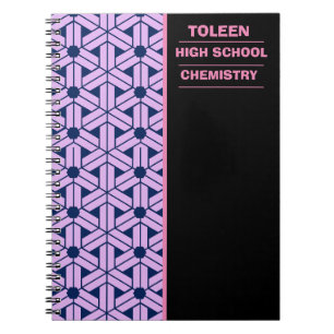 Caderno Espiral Padrão Colorido Personalizado