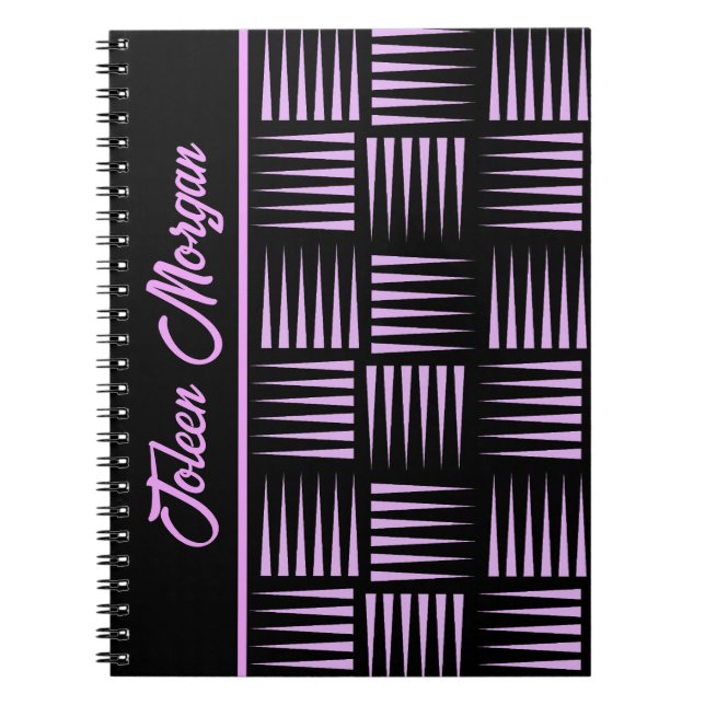 Caderno Espiral Padrão Colorido Personalizado (Frente)