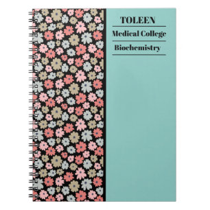 Caderno Espiral Padrão Colorido Personalizado