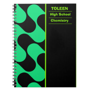 Caderno Espiral Padrão Colorido Personalizado