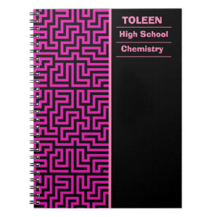 Caderno Espiral Padrão Colorido Personalizado