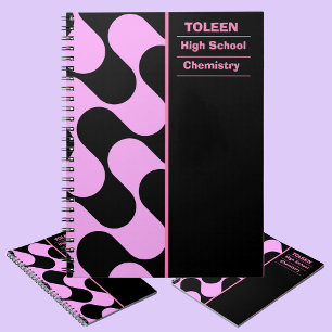 Caderno Espiral Padrão Colorido Personalizado