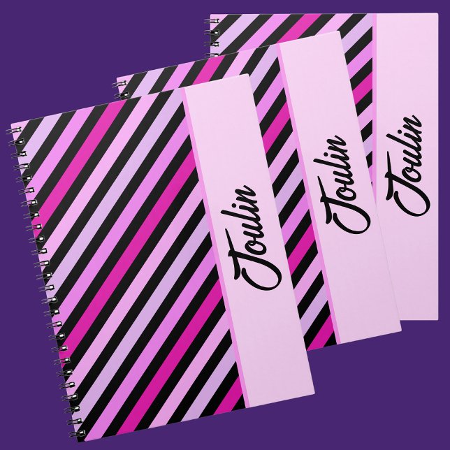 Caderno Espiral Padrão Colorido Personalizado (Criador carregado)