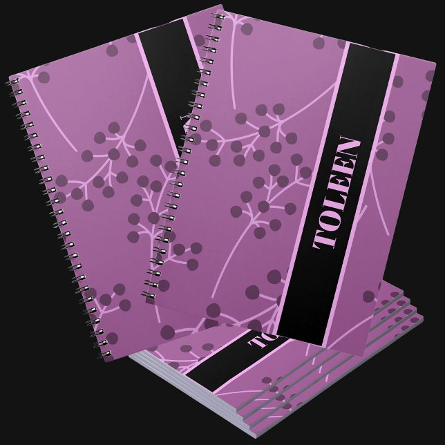 Caderno Espiral Padrão Colorido Personalizado (Criador carregado)