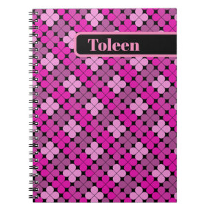 Caderno Espiral Padrão Colorido Personalizado