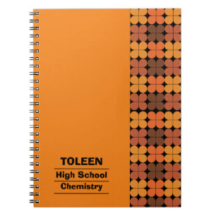 Caderno Espiral Padrão Colorido Personalizado