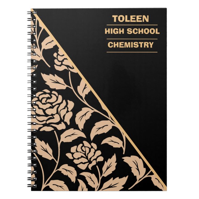 Caderno Espiral Padrão Colorido Personalizado (Frente)