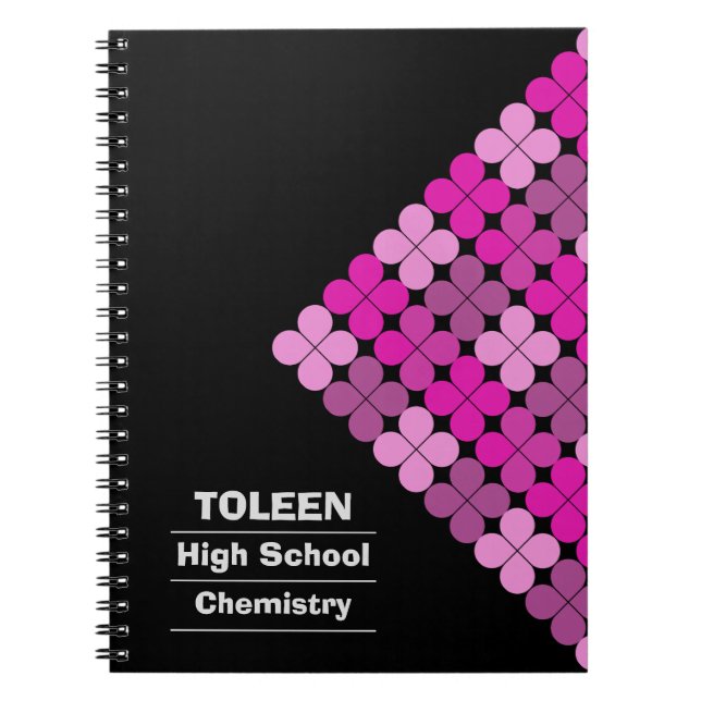 Caderno Espiral Padrão Colorido Personalizado (Frente)