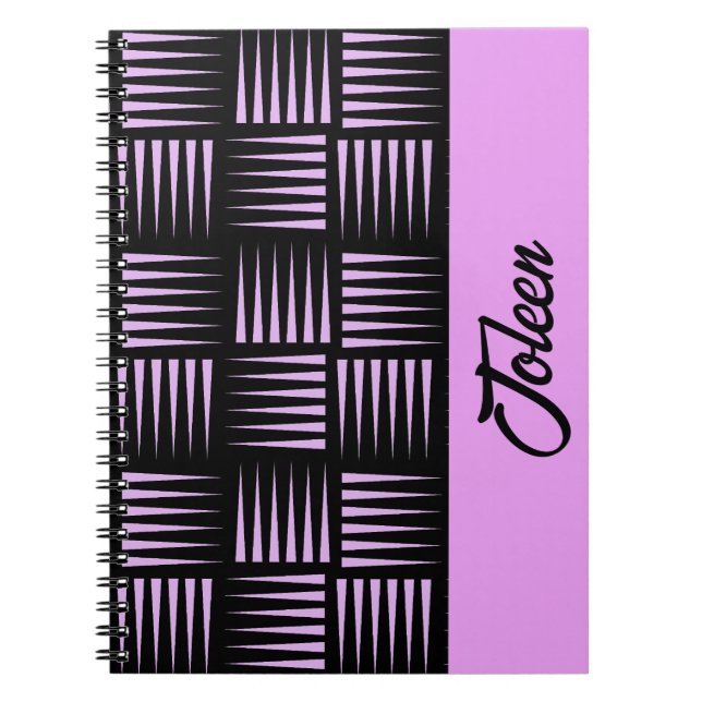 Caderno Espiral Padrão Colorido Personalizado (Frente)