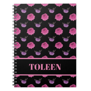 Caderno Espiral Padrão Colorido Personalizado