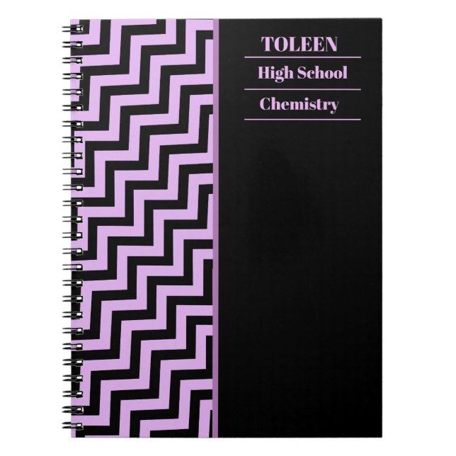 Caderno Espiral Padrão Colorido Personalizado (Frente)