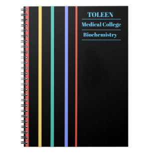 Caderno Espiral Padrão Colorido Personalizado