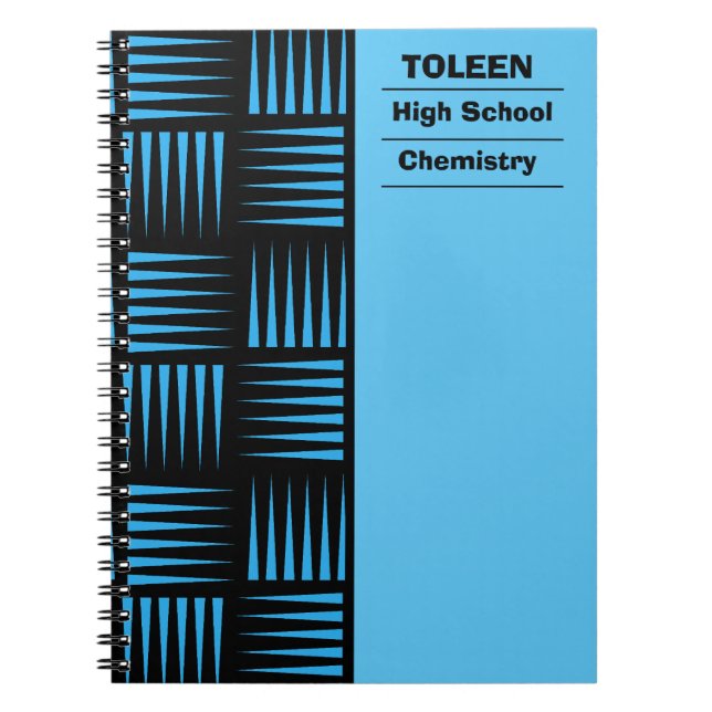 Caderno Espiral Padrão Colorido Personalizado (Frente)